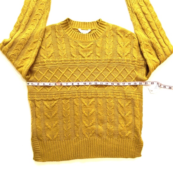 Time and Tru Women's Long Sleeve Pullover Sweater Yellow Size‎ Small (4-6) NEW - Picture 6 of 6